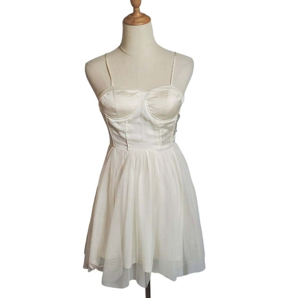Band of Gypsies White Tulle Corset Dress